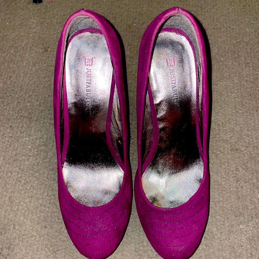 Just Fabulous Purple-Pink Pumps size 9